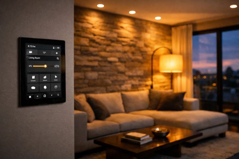 Exterior security lighting installation in San Antonio